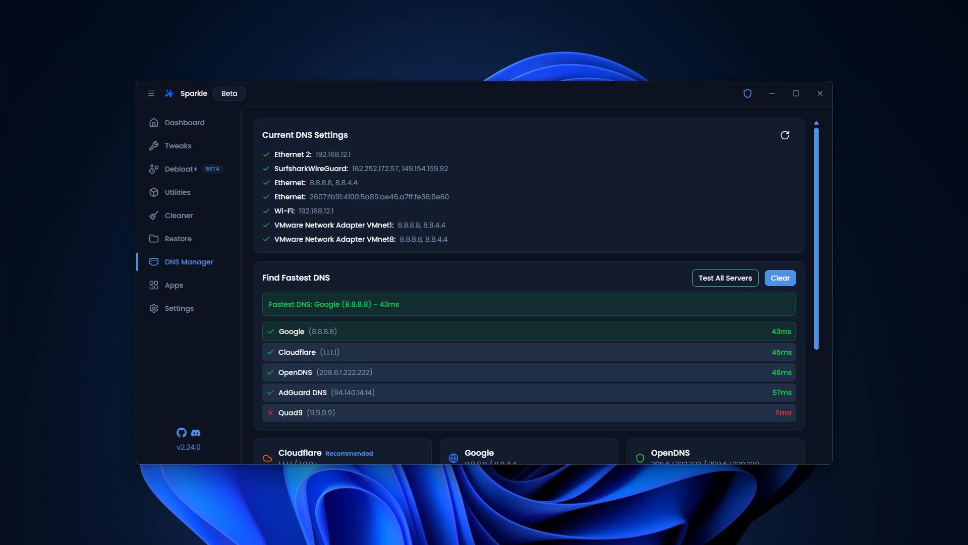 Sparkle feature: Privacy controls